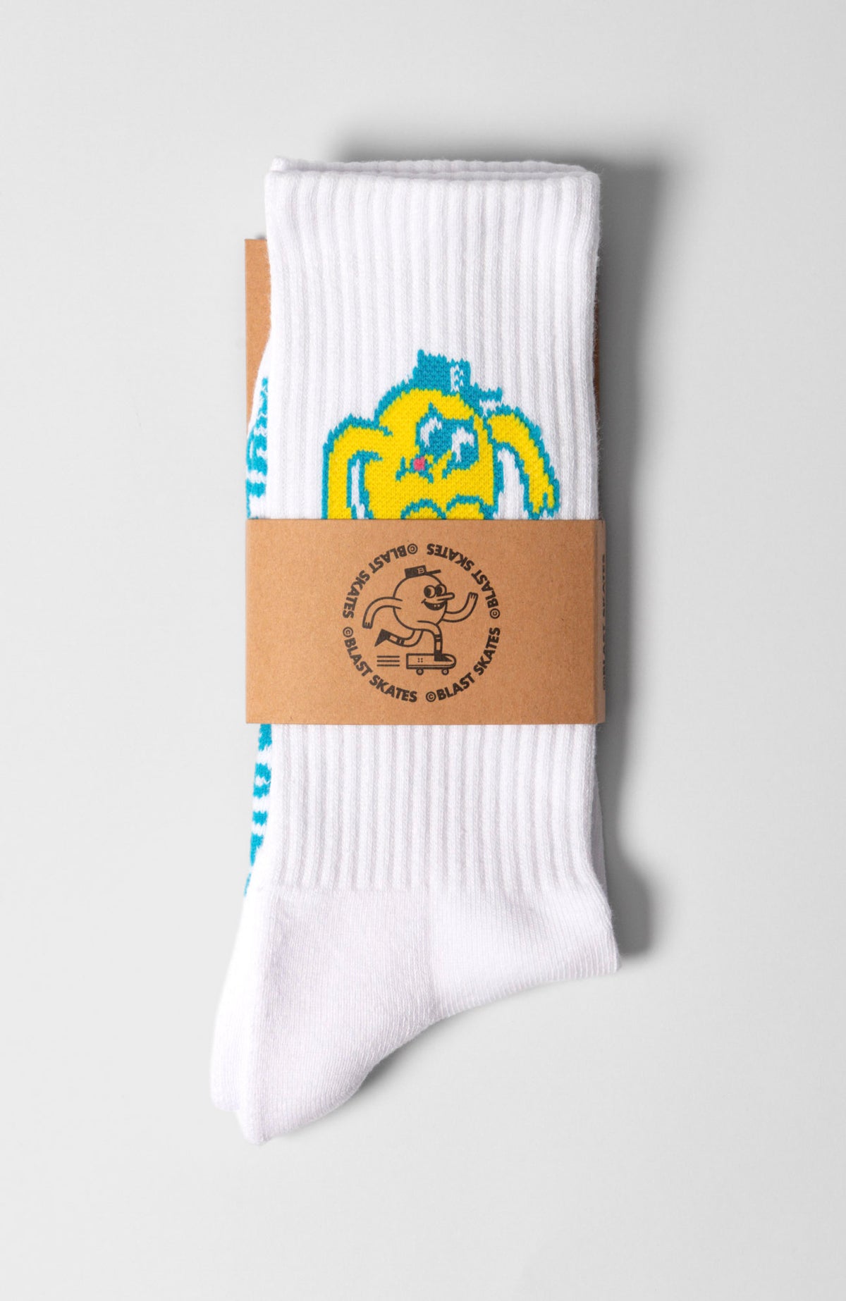 Blast Skates White Curb Club Socks