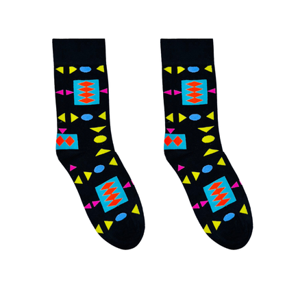 AFROPOP Retro Black Socks