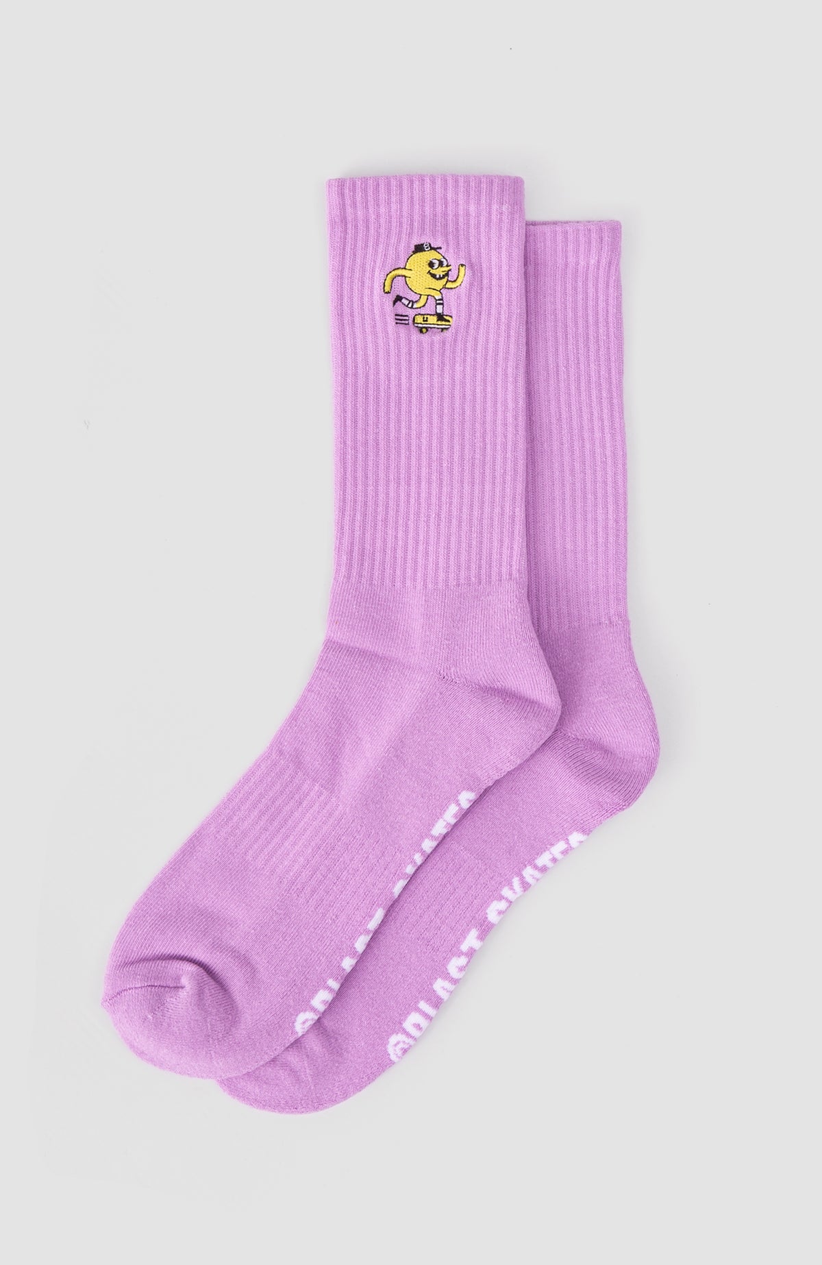 Blast Skates Lilac Embroidered Mascot Sock